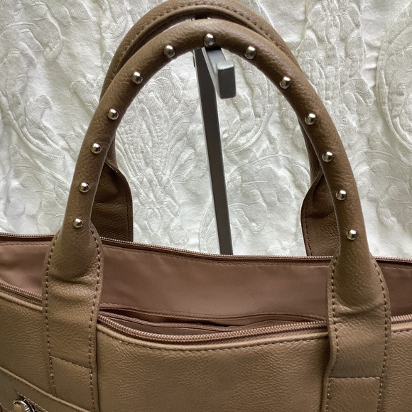 GUC Nine West Taupe hand shoulder bag - Picture 4 of 14